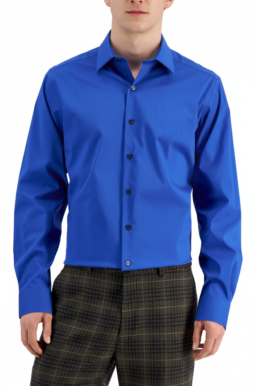 Blue Shirt Studio Shot