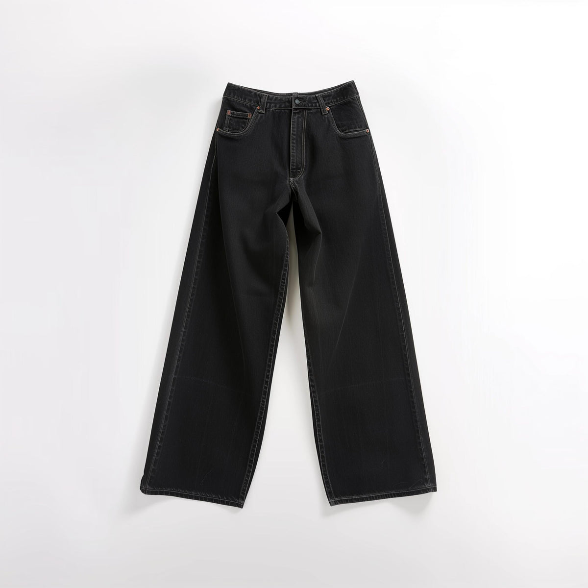 Black Wide-Leg Jeans