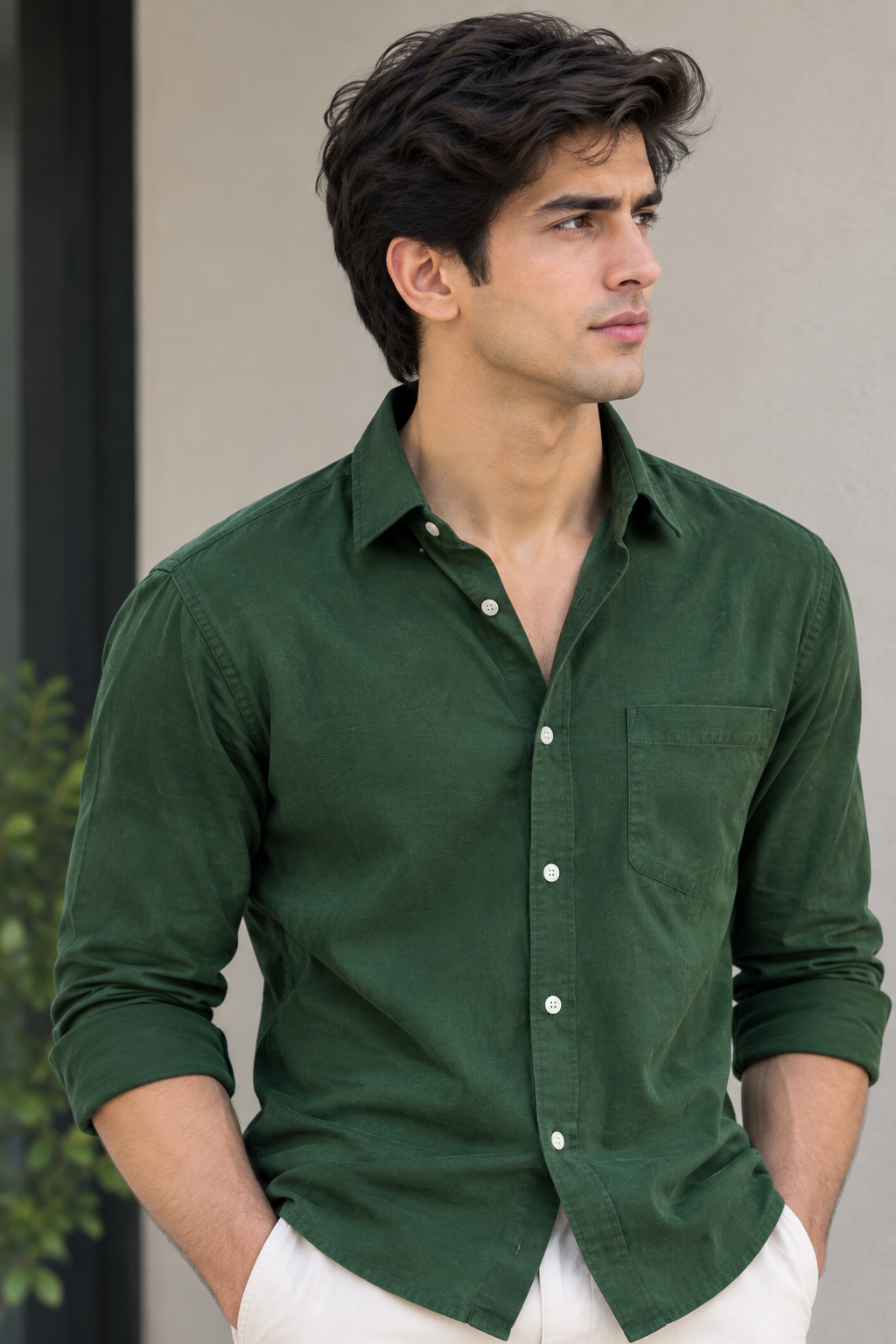 Green Shirt full sleeve
