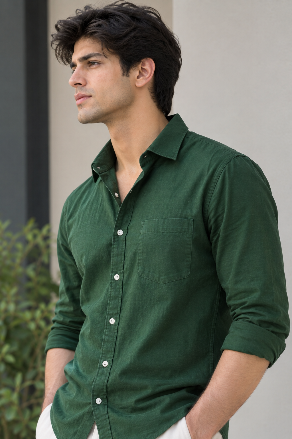 Green Shirt full sleeve