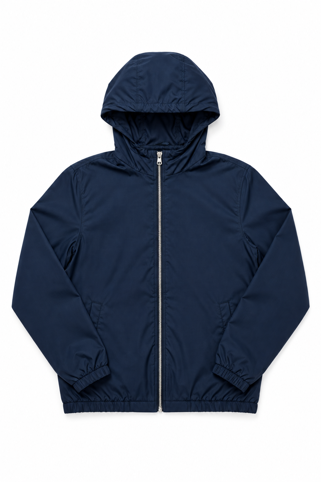 Men's Windbreaker Navy Blue - Flat Lay