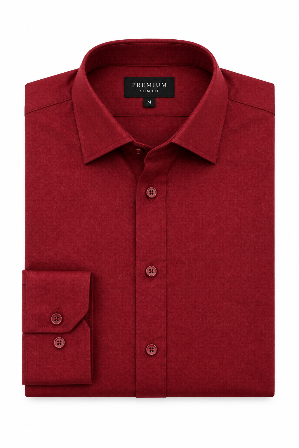 Red Men's Shirt - Flat Lay