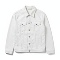 Men's Denim Jacket White - Studio Shot