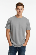 Grey men's t-shirt - front white background