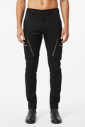 Urban Cargo Pants Black - Front View