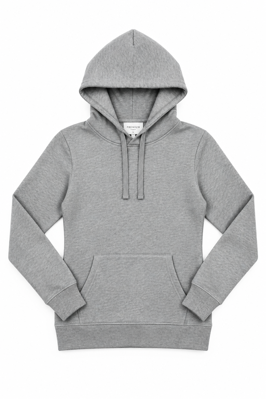 Women's Hoodie Grey - Flat Lay