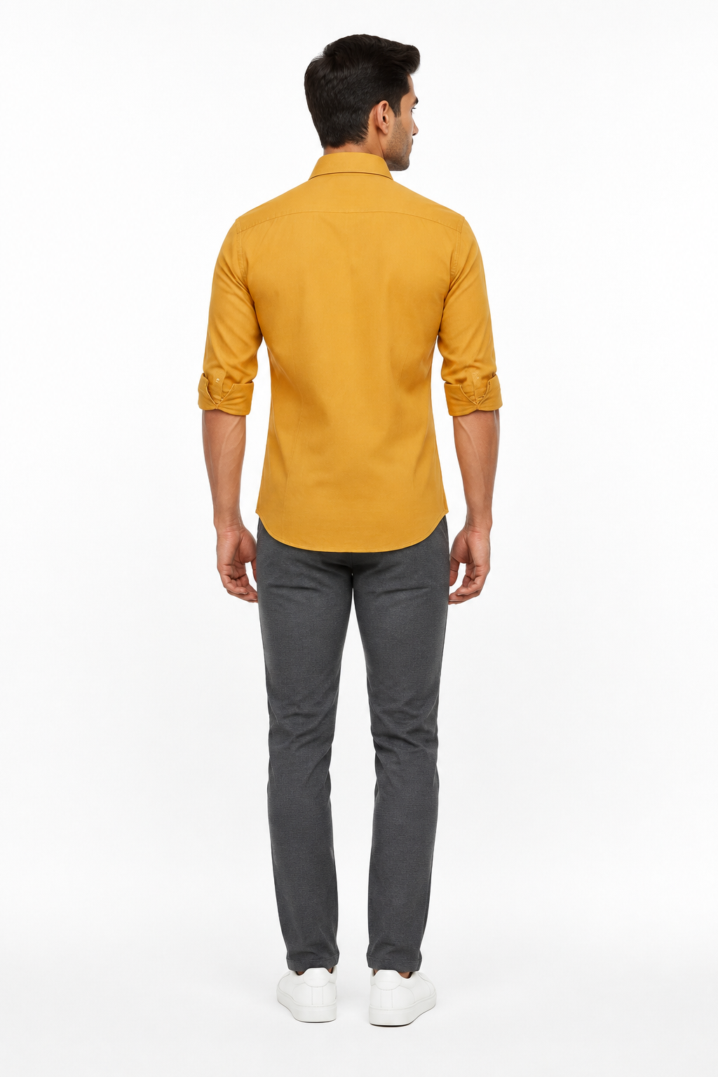 Yellow Men's Shirt - Back View