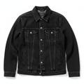 Men's Denim Jacket Denim Black - Studio Shot