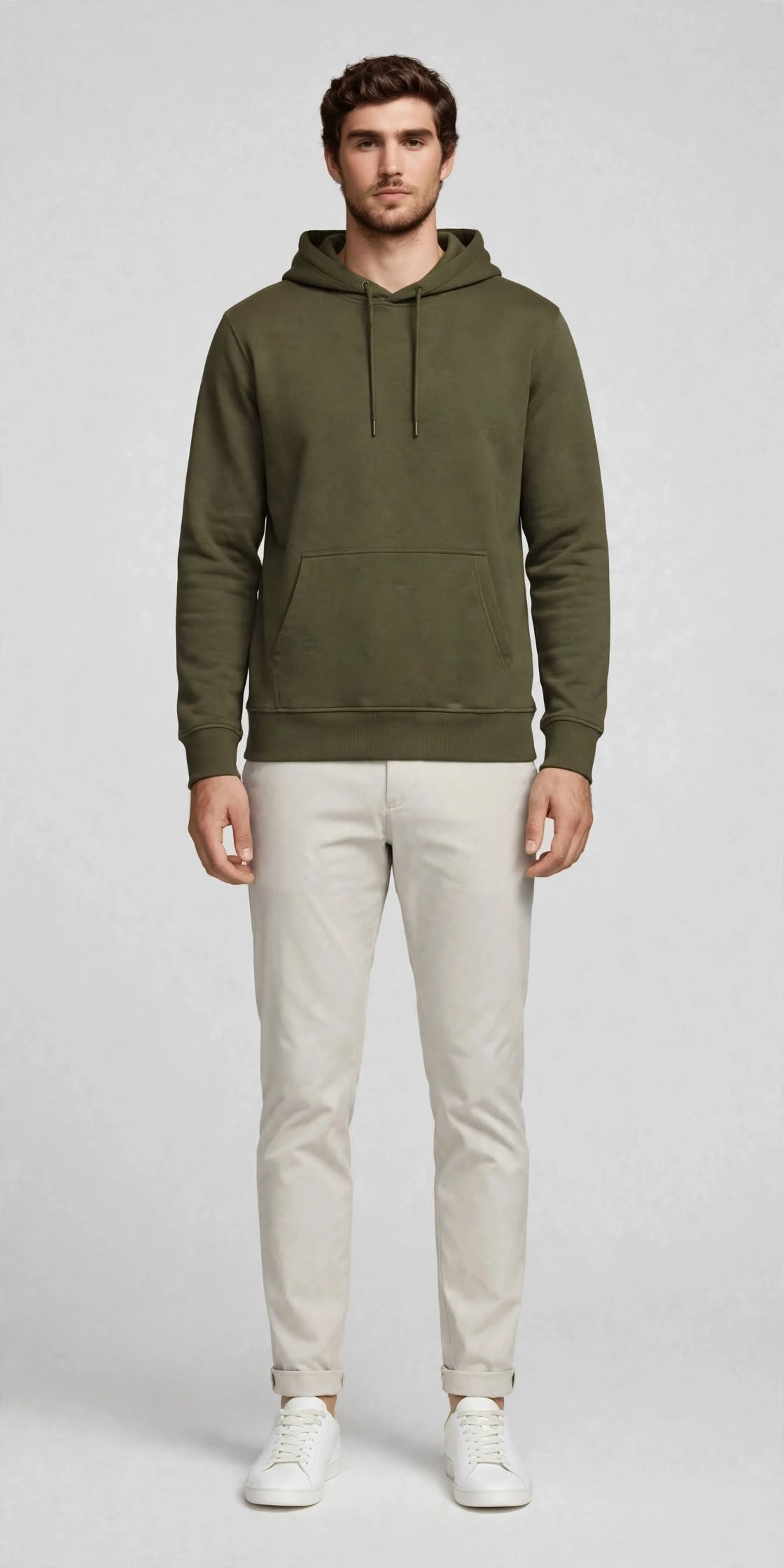 Men's Hoodie - Olive Green