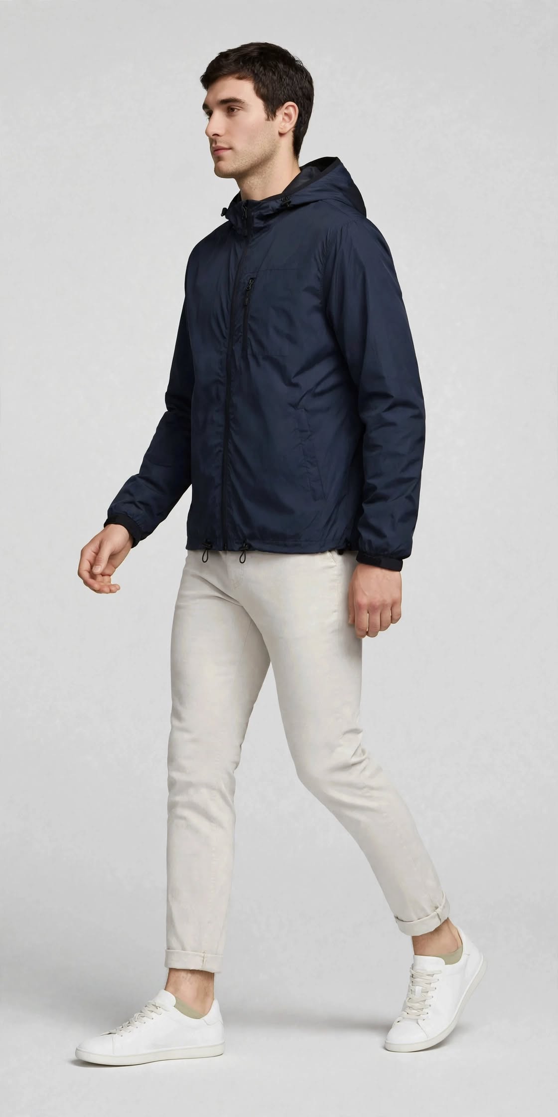 Men's Windbreaker - Navy Blue