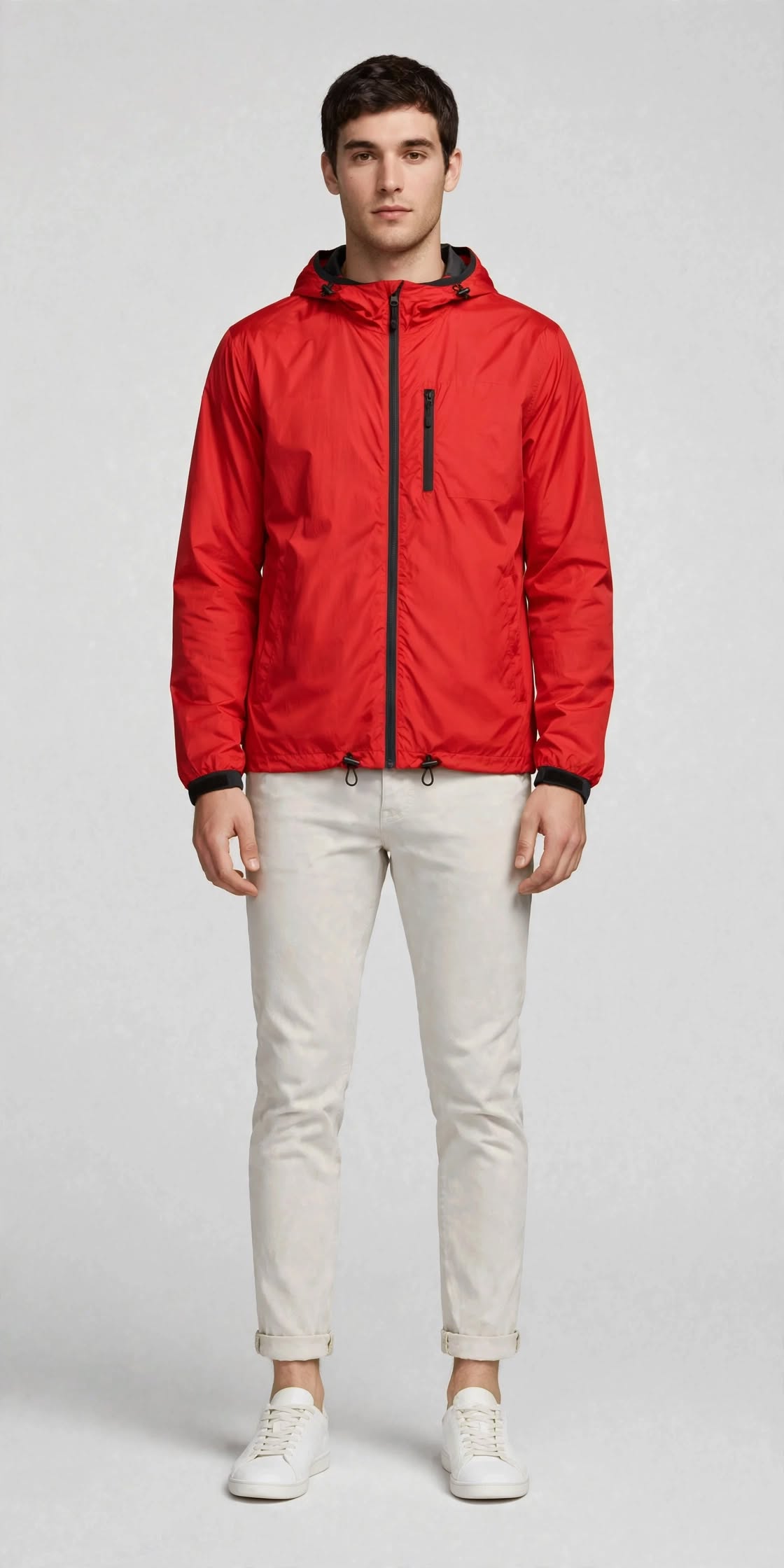 Men's Windbreaker - Red