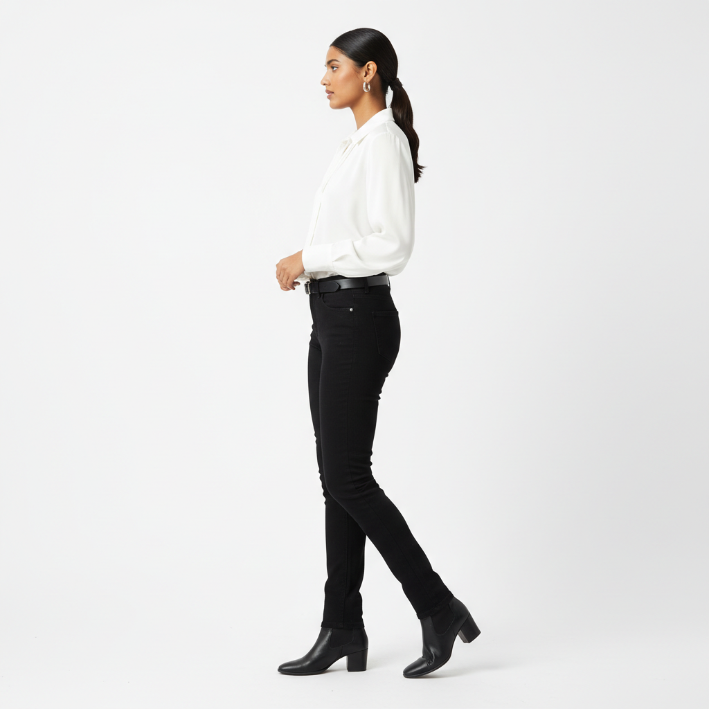 Black Women's Jeans - Side