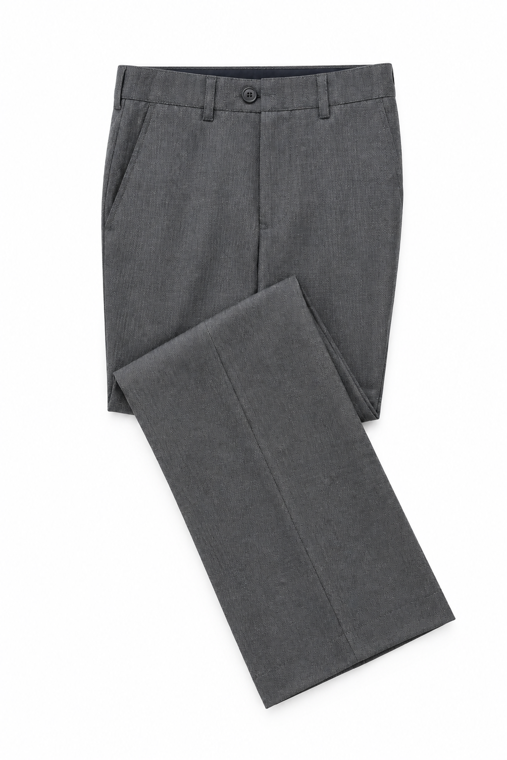 Grey Men's Trousers - Flat Lay
