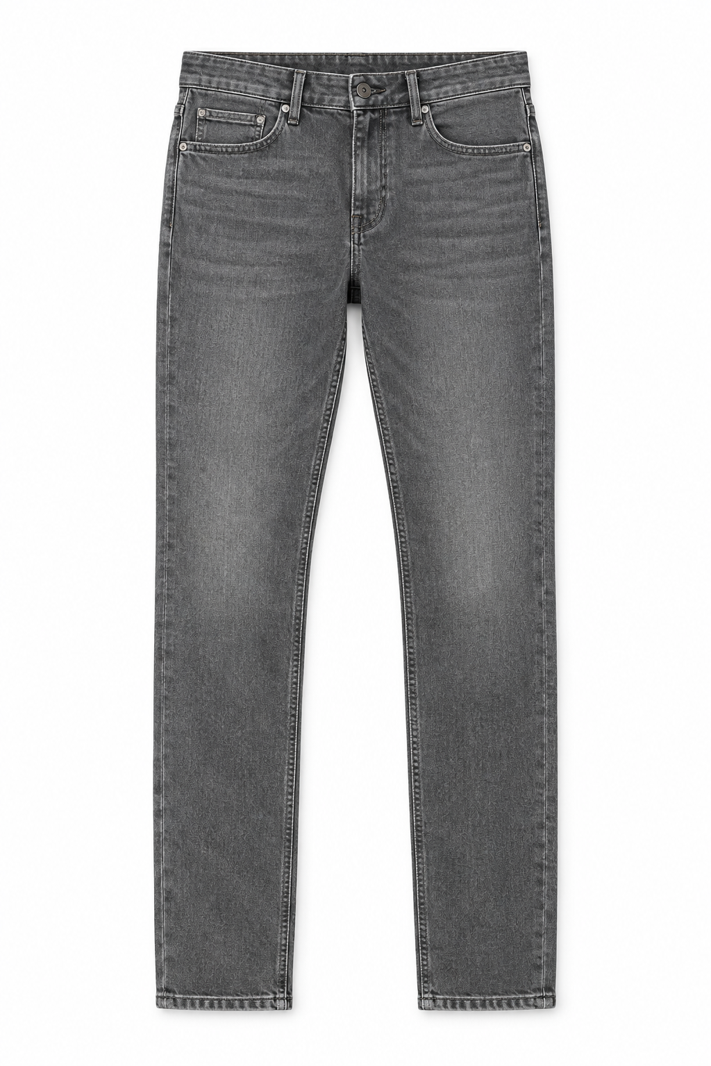 Grey Men's Jeans - Flat Lay