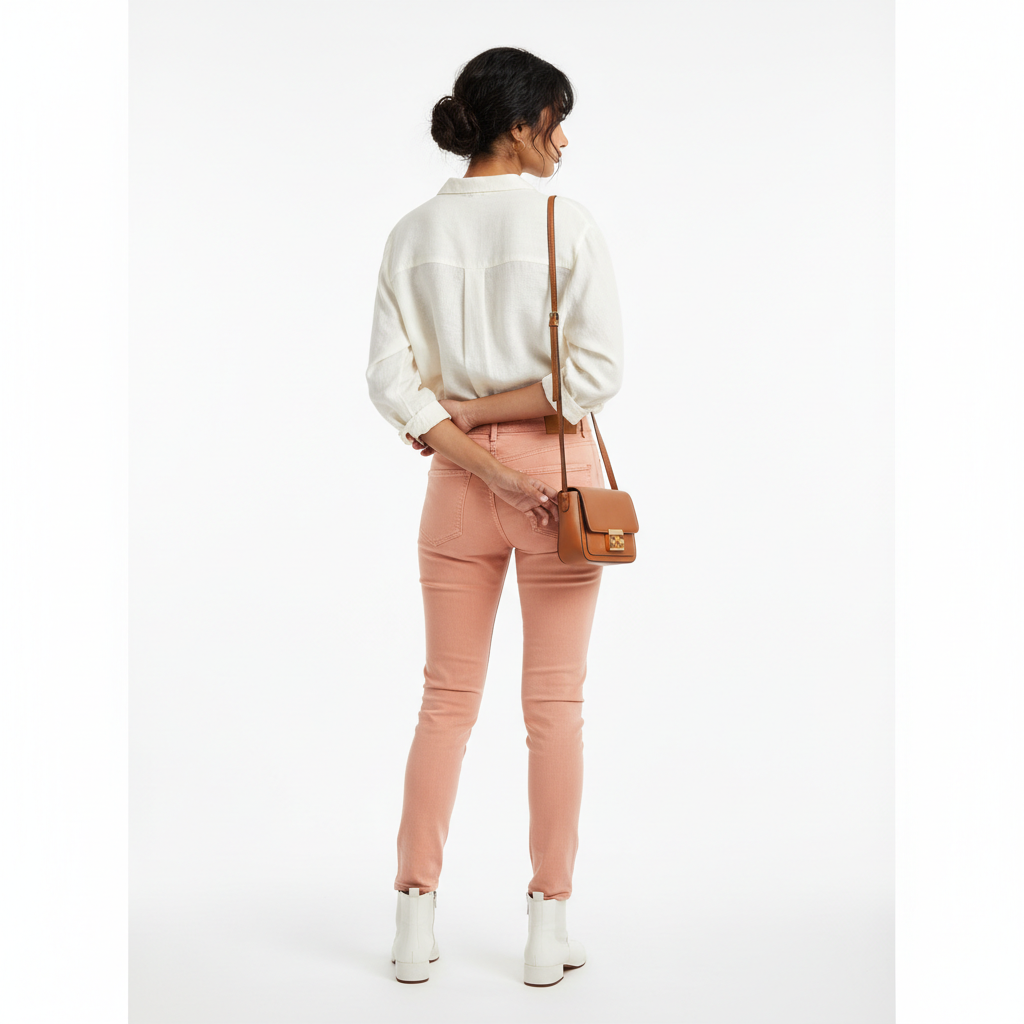 Peach Women's Jeans - Back