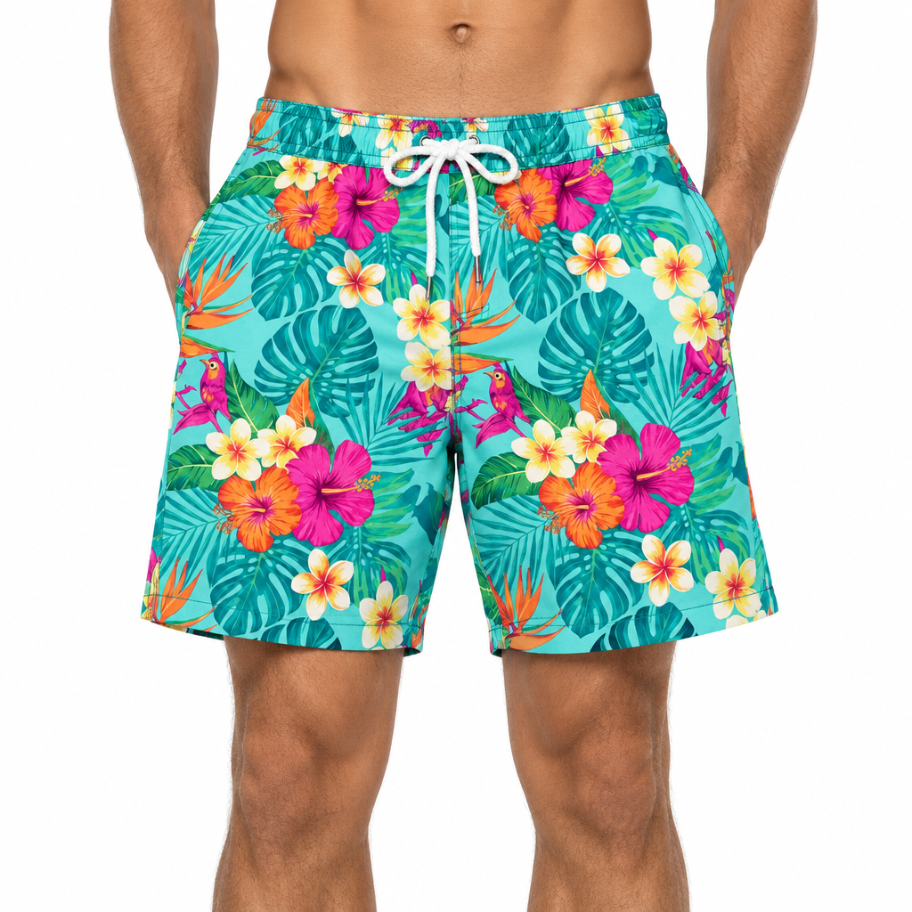 Men's Printed Shorts - Front view