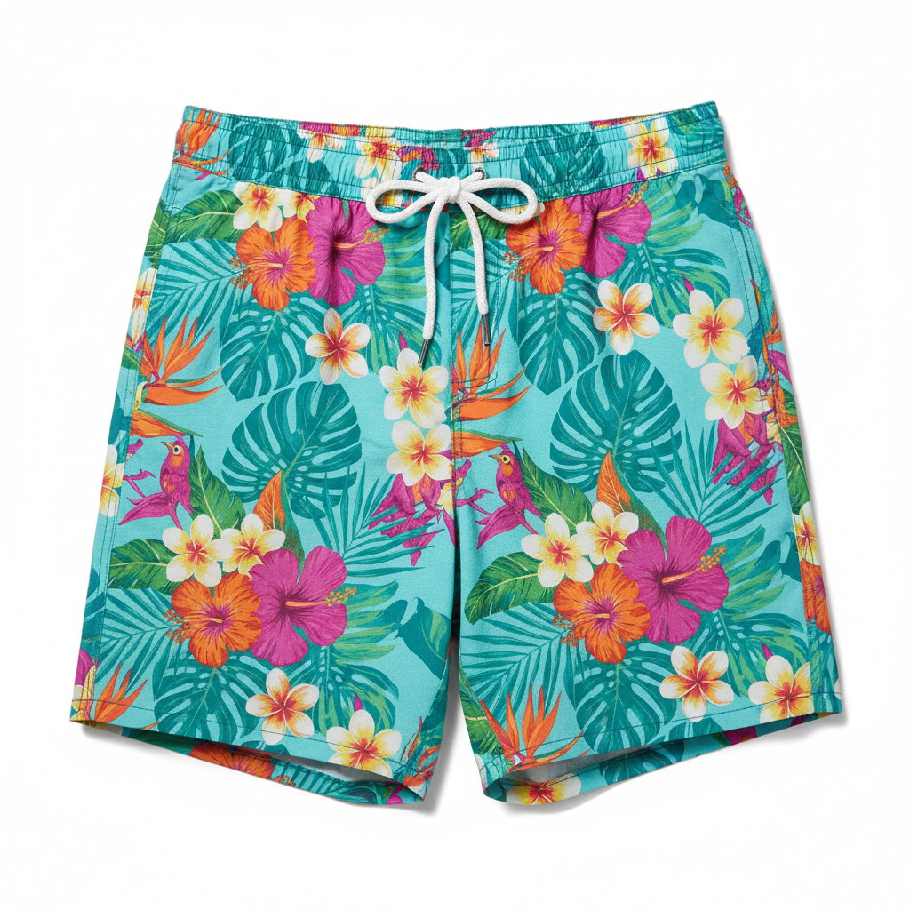 Men's Printed Shorts - Studio Shot