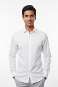 White men's shirt - front white background