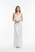 White night dress - front white background