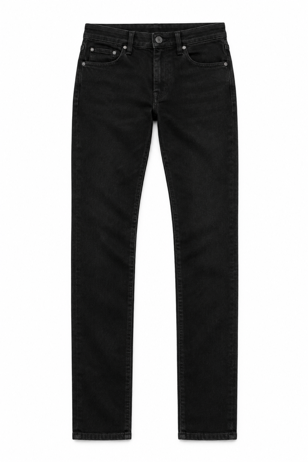 Black Men's Jeans - Flat Lay