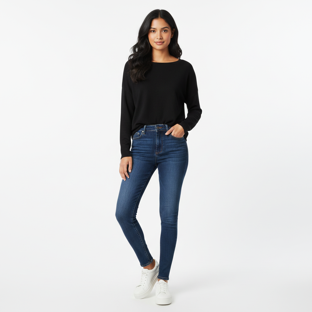 Black Women's Top - Front