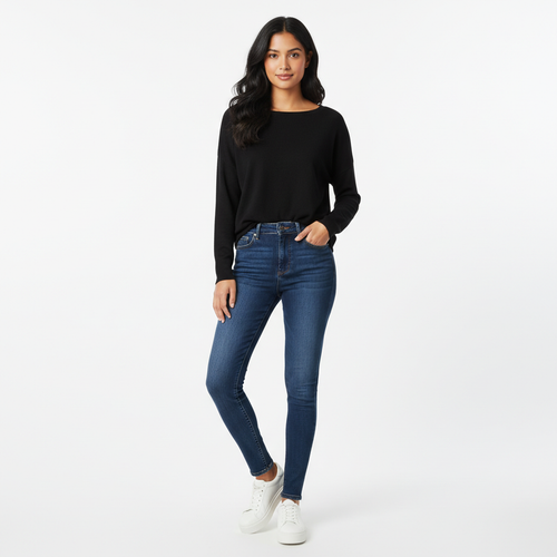 Black Women's Top - Front