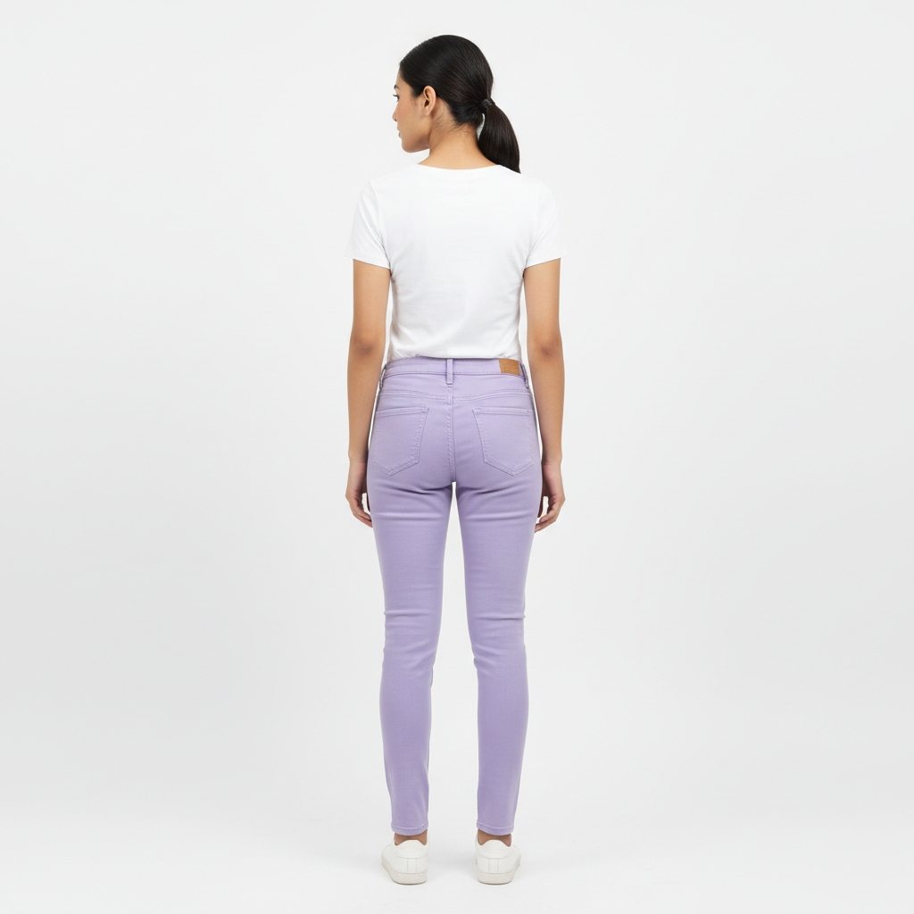 Lavender Women's Jeans - Back