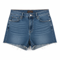 Women's Denim Shorts Blue - Studio Shot