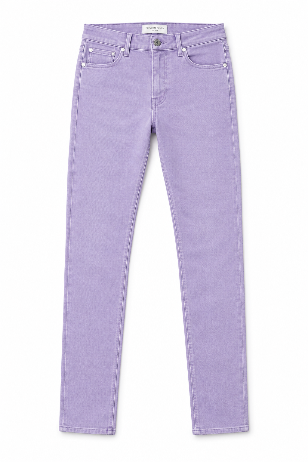 Lavender Men's Jeans - Flat Lay