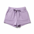 Women's Casual Cotton Shorts Lavender - Studio Shot