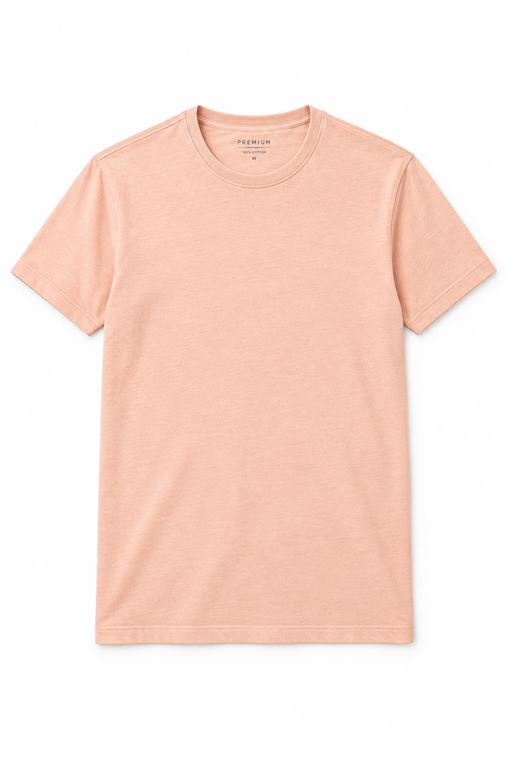 Peach Men's T-Shirt - Flat Lay