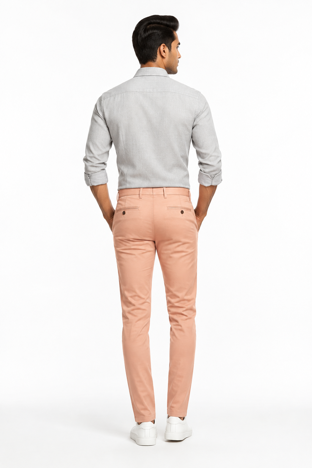 Peach Men's Trouser - Back View