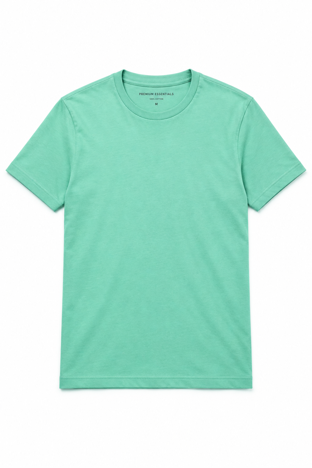 Mint Green Men's T-Shirt - Flat Lay