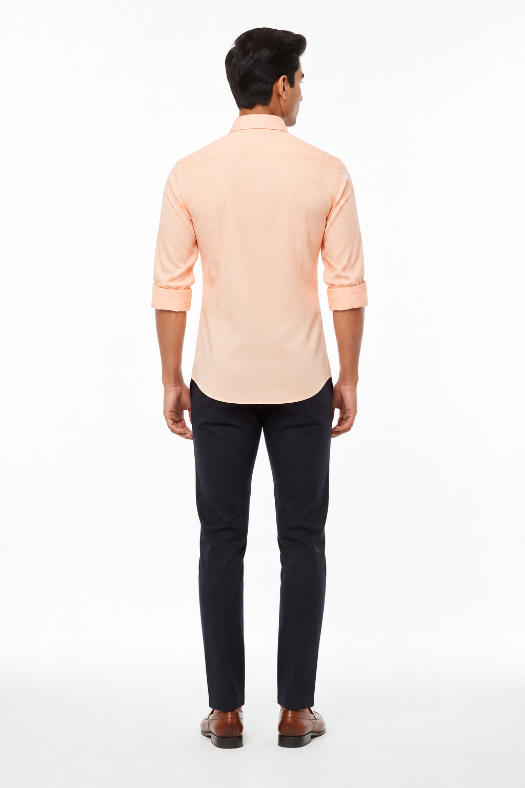 Peach Men's Shirt - Back View