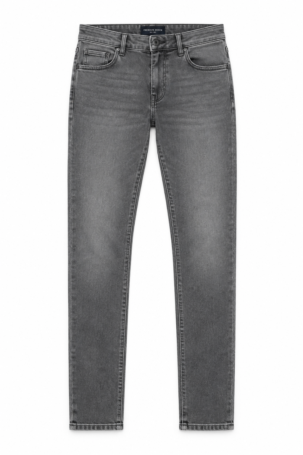 Grey Men's Jeans - Flat Lay