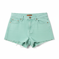 Women's Denim Shorts Mint - Studio Shot