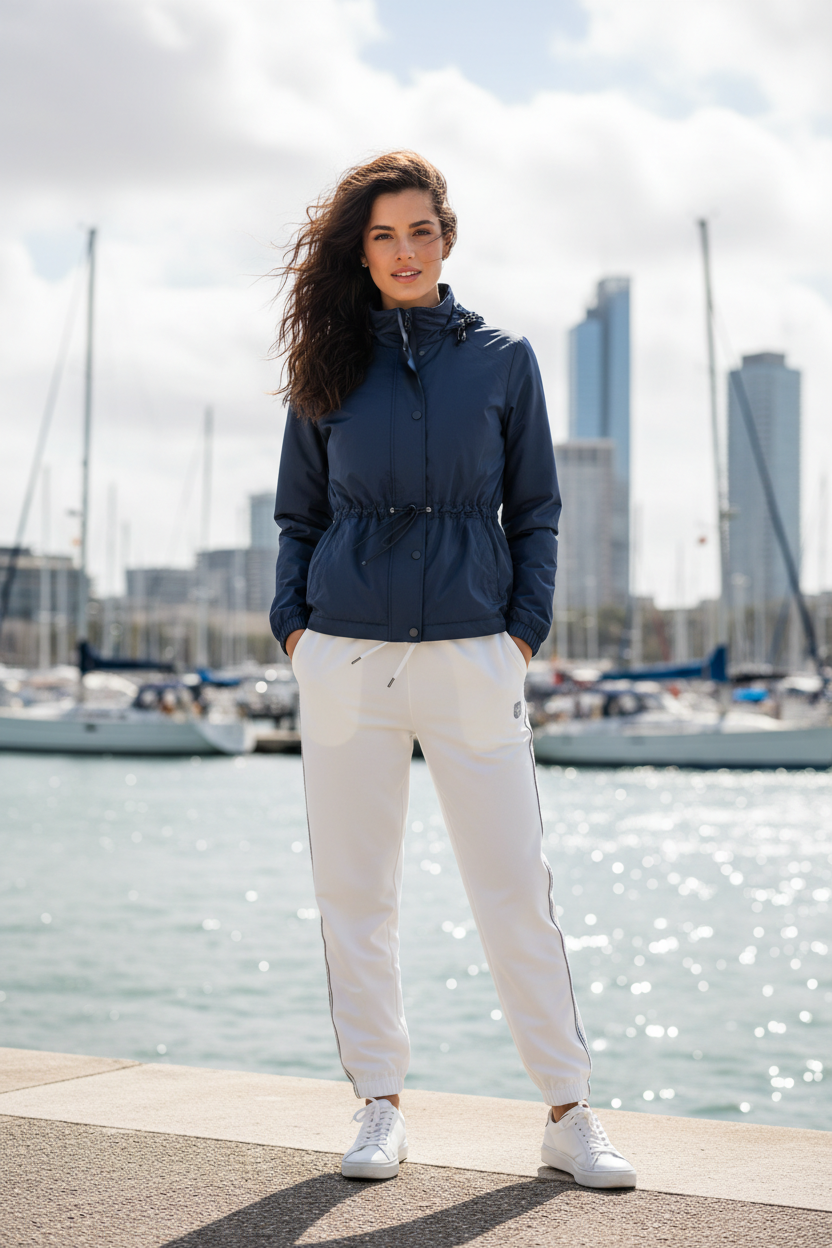 Women's Windbreaker Navy Blue - Lifestyle 1