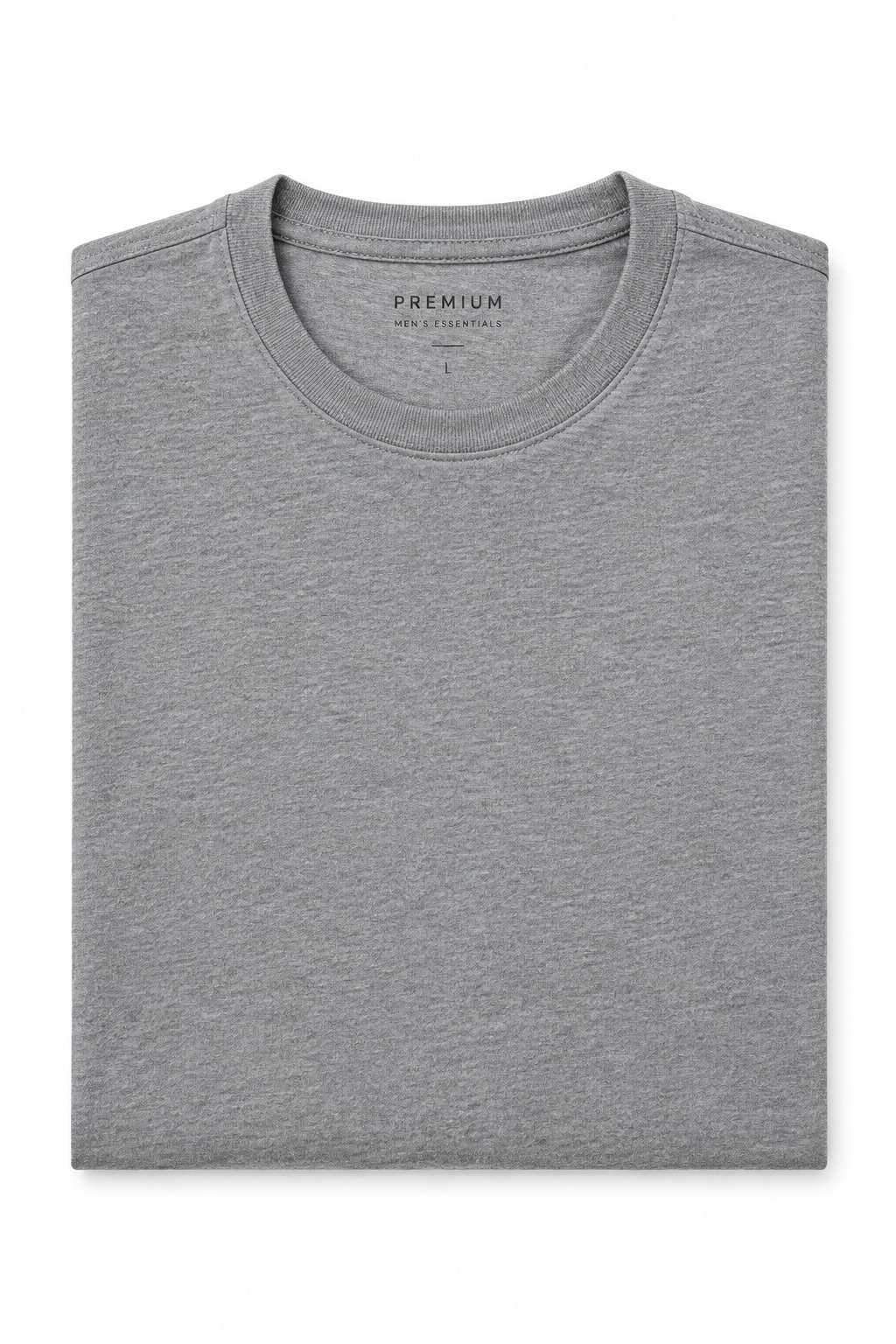 Grey Men's T-Shirt - Flat Lay
