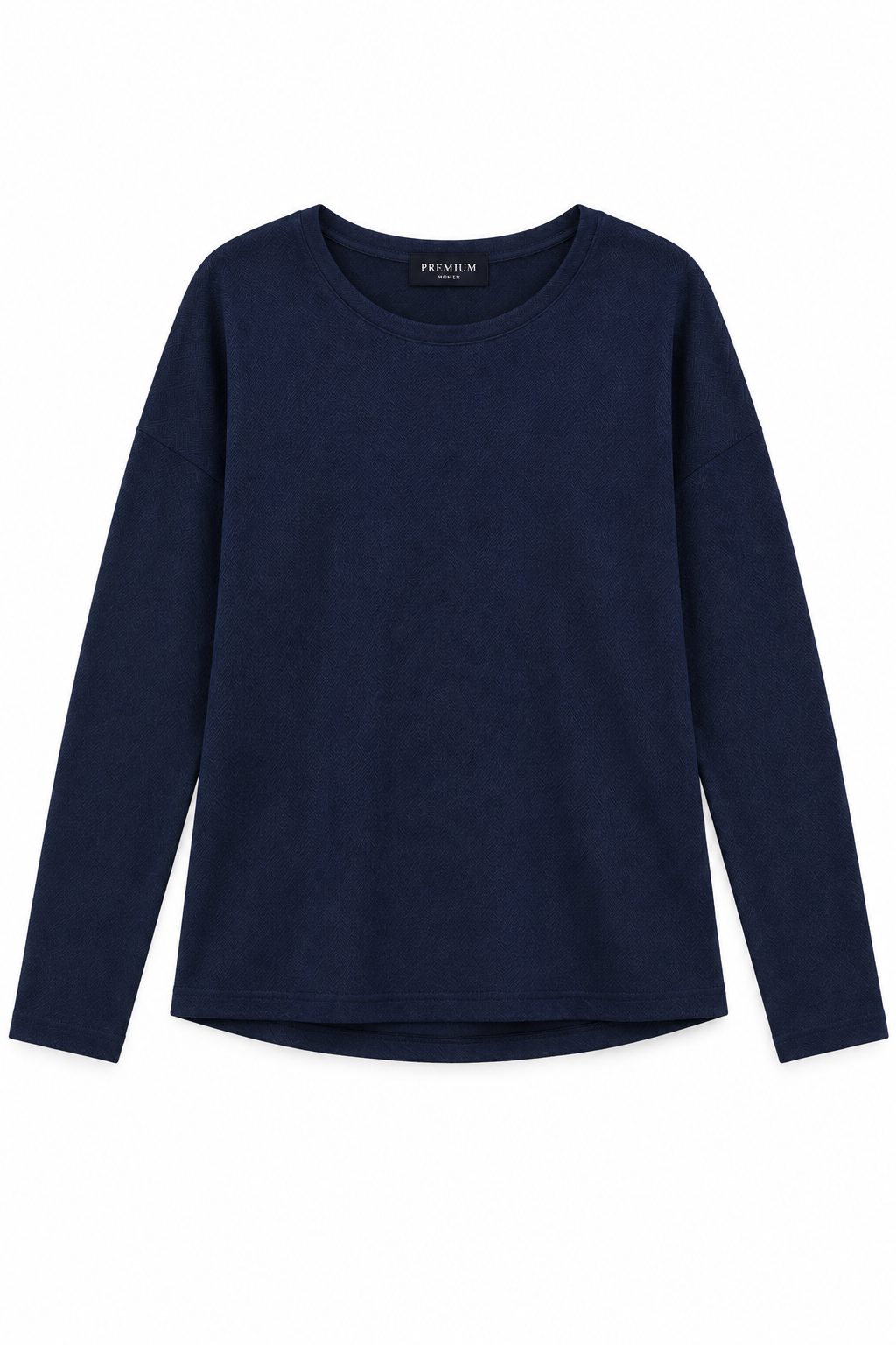 Navy Blue Women's Top - Flat Lay