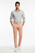 Peach men's trouser - front white background