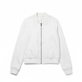 Women's Casual Bomber Jacket White - Studio Shot
