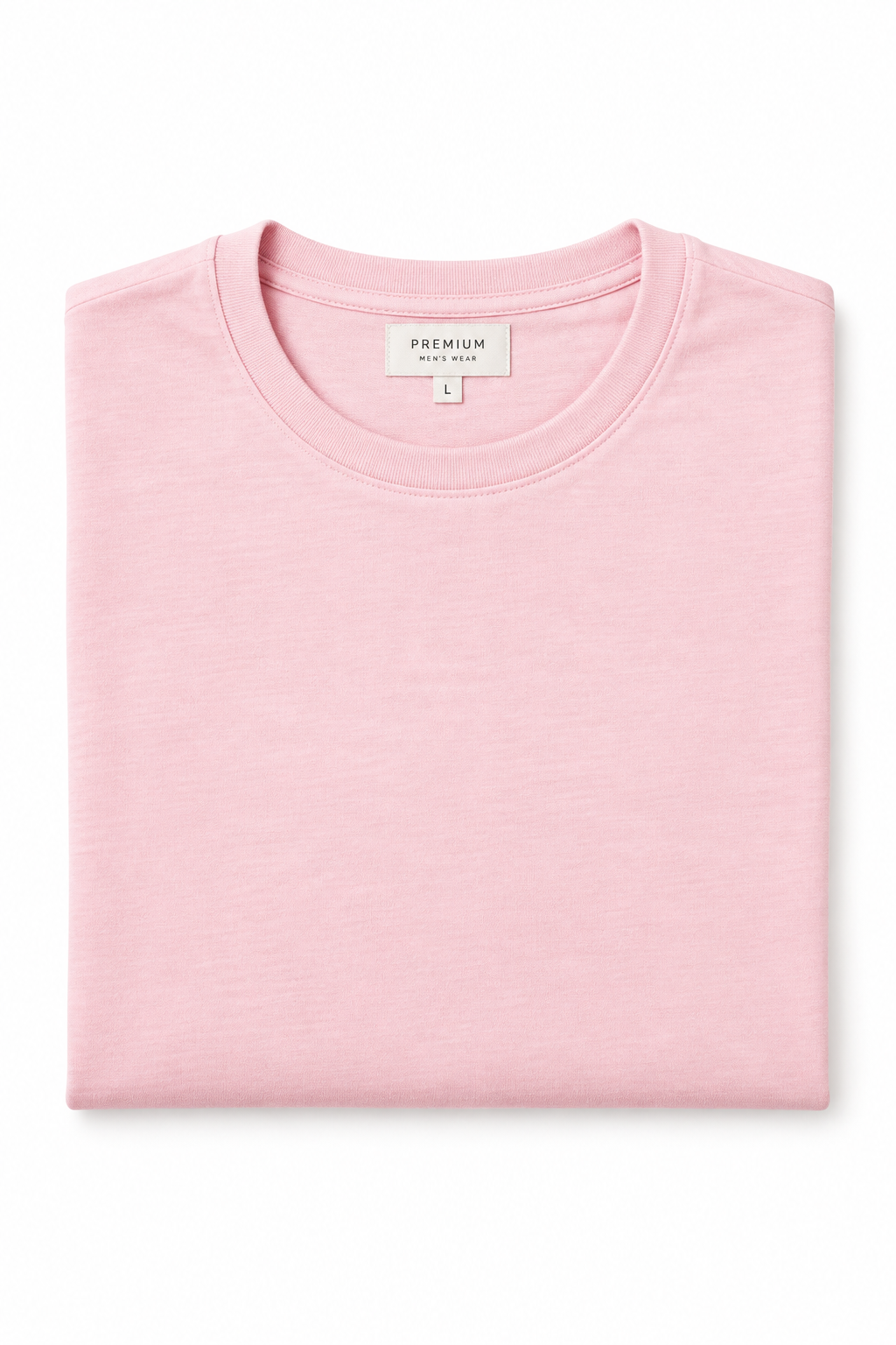 Pink Men's T-Shirt - Flat Lay