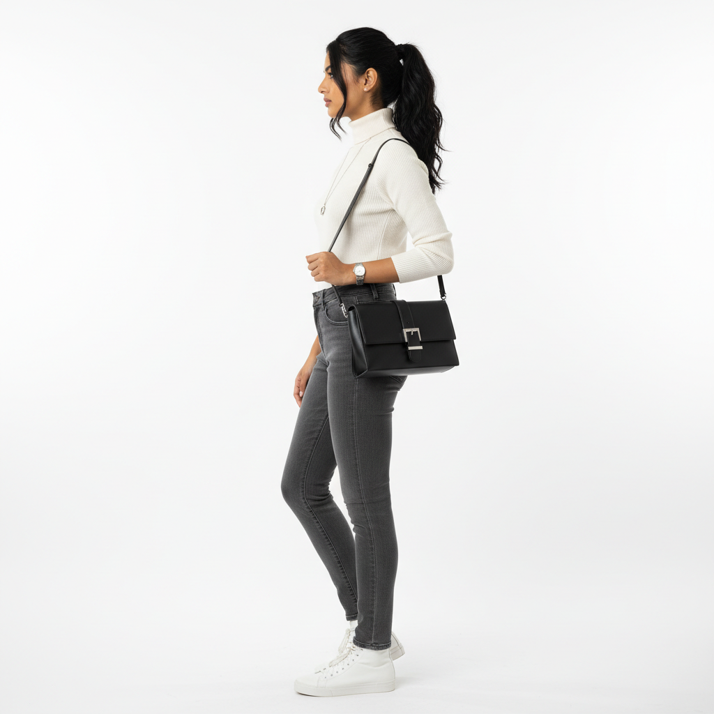 Grey Women's Jeans - Side