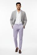 Lavender men's trouser - front white background