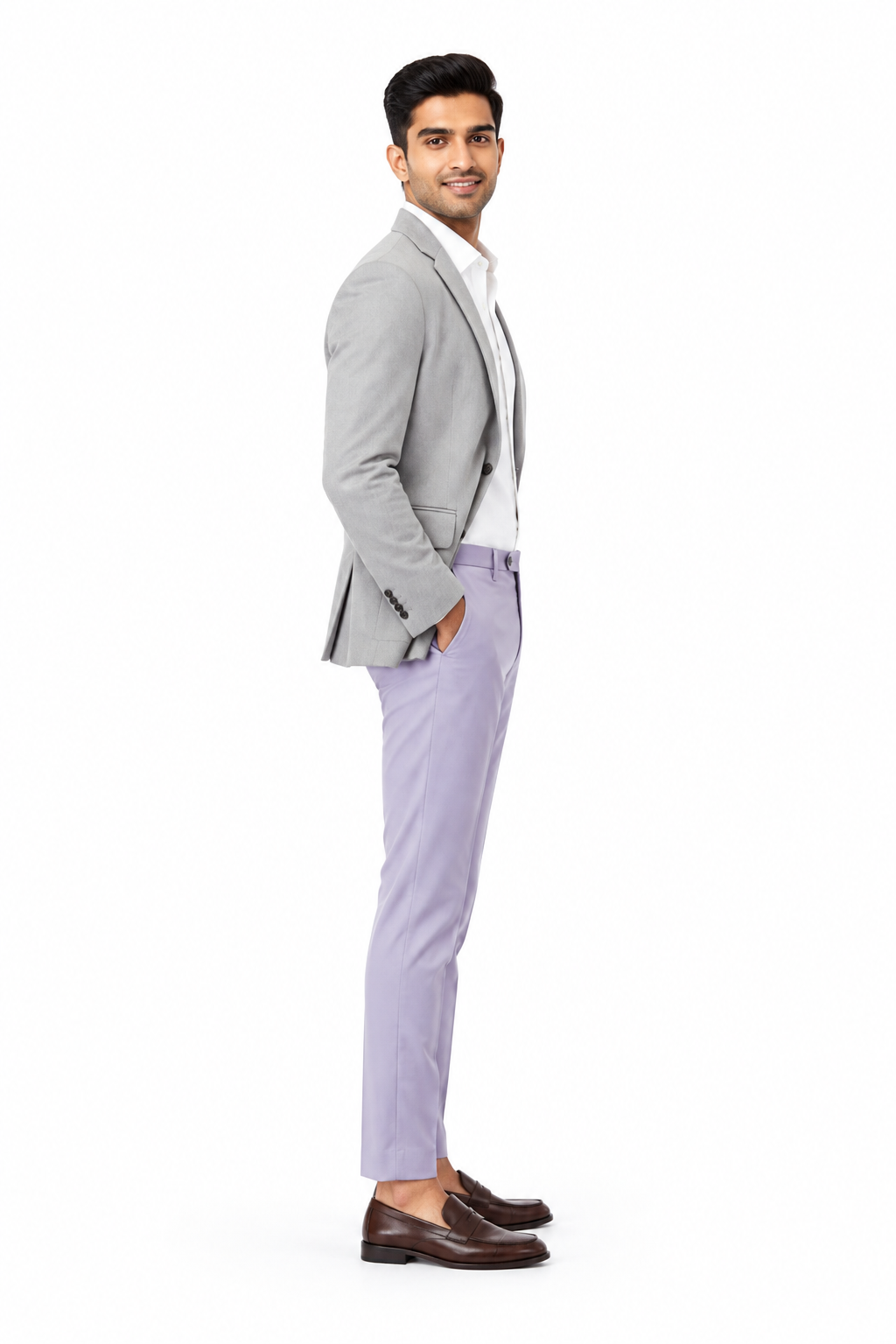 Lavender Men's Trouser - Side Profile