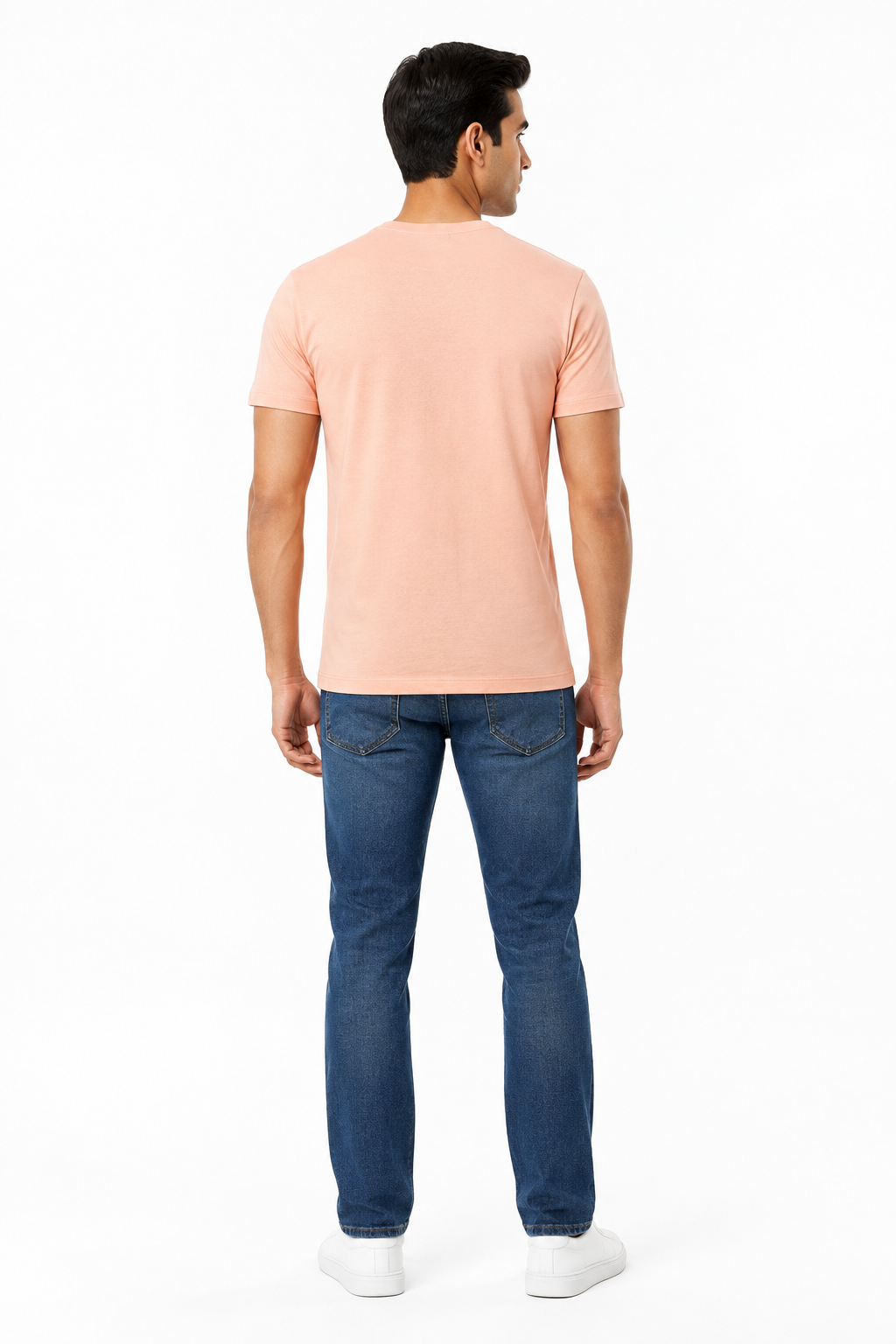 Peach Men's T-Shirt - Back View