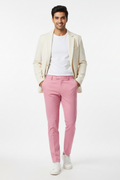Pink men's trouser - front white background