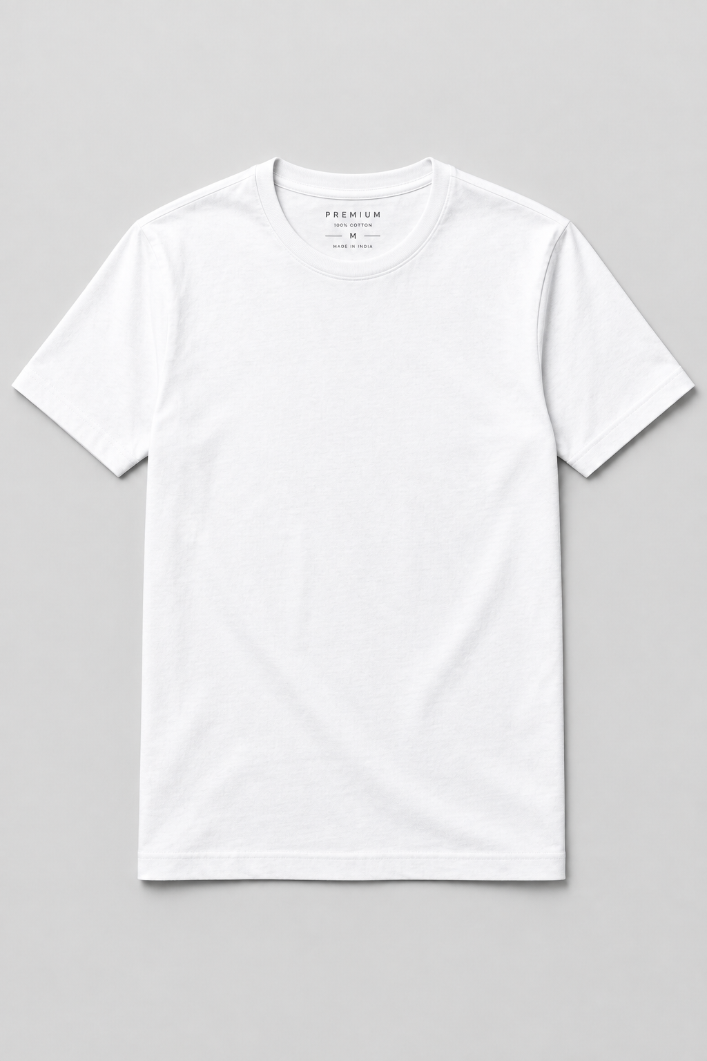 White Men's T-Shirt - Flat Lay