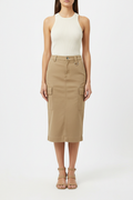 Urban Cargo Skirt Khaki - Front View