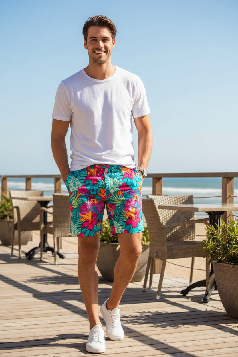 Men's Printed Shorts - Lifestyle Shot